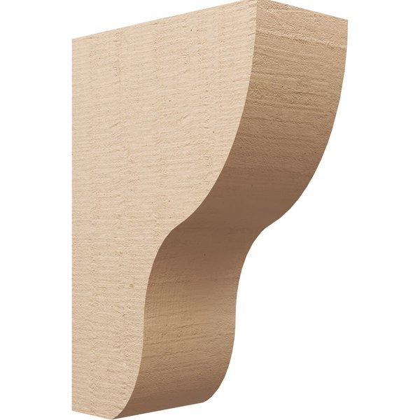 12in. W x 24in. D x 36in. H Series 2 Greensboro Rough Cedar Woodgrain TimberThane Corbel, Primed Tan, Ekena Millwork, Mfr#: CORUR12X24X36GRNRCPR